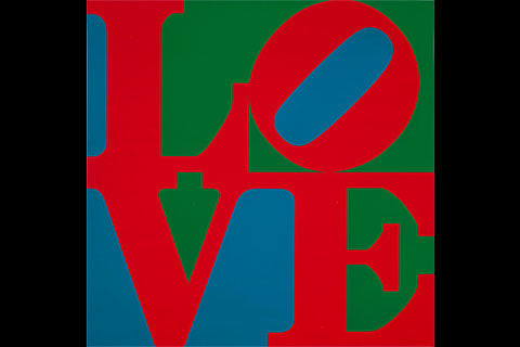 pop art Love exhibit